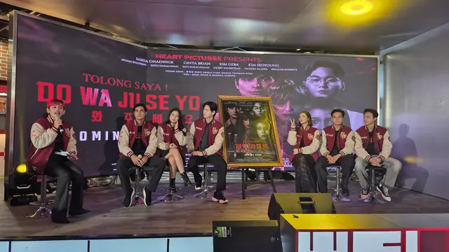First Look Press Conference film DO WA JU SE YO, di Kuningan, Jakarta Selatan.