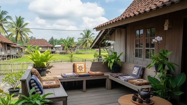 9 Model Teras Rumah Kayu Sederhana yang Cocok untuk Pedesaan, Hadirkan Nuansa Asri