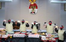 Tumpukan Uang Rp106,3 Miliar Barang Bukti OTT KPK