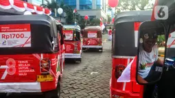 Dengan adanya kegiatan tersebut diharapkan dapat meningkatkan kesadaran masyarakat menggunalan transportasi umum berbahan gas dan berkontribusi untuk kualitas udara yang lebih baik. (Liputan6.com/Angga Yuniar)