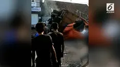 Kecelakaan yang melibatkan truk troton diduga alami rem blong kembali terjadi di jalur selatan Brebes Jawa Tengah