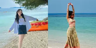 Ayu Ting Ting bersama keluarganya beberapa waktu lalu menikmati liburan ke pulau. Momen ini juga sekaligus untuk merayakan ulang tahun ibunya. [@ayutingting92].