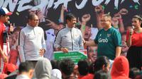 Grab Indonesia memberikan apresiasi terhadap Timnas Indonesia U-22 yang menjuarai Piala AFF 2019 dengan gratis naik selama setahun. (dok. PSSI)