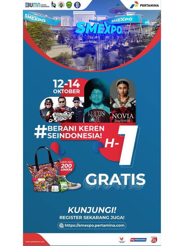 Besok! Pameran Virtual UMKM Pertamina SMEXPO 2021 Melibatkan Tidak Kurang Dari 1000 UMKM di Indonesia Dimulai