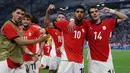 Berlaga di Stadion Orange Velodrome, pemenang antara Mesir dan Paraguay harus ditentukan lewat babak adu penalti. (Pascal GUYOT/AFP)