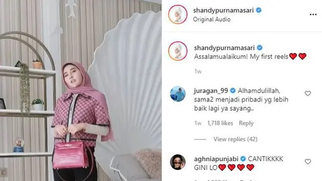 7 Gaya Terbaru Shandy Purnamasari, Crazy Rich Malang yang Kini Berhijab