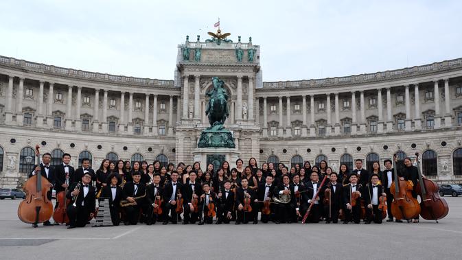 TRUST Orchestra saat tampil di The World Orchestra Festival 2019 di Wina, Austria (dok.Trinity Youth Symphony Orchestra)