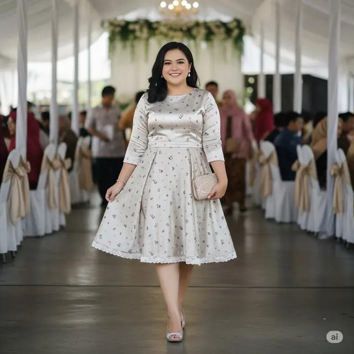 Tips Pilih Baju Kondangan 2025 untuk Wanita Gemuk agar Terlihat Langsing