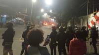 Aksi unjuk rasa mengatasnamakan warga Dago Elos dan Aliansi yang diikuti ratusan orang berujung tindakan represif dari aparat keamanan. (Liputan6.com/ Dok @BandungBergerakID)