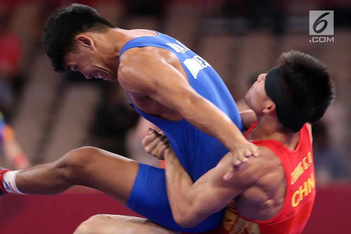 Dikalahkan China, Pegulat Muhammad Aliansyah Gagal ke Semifinal