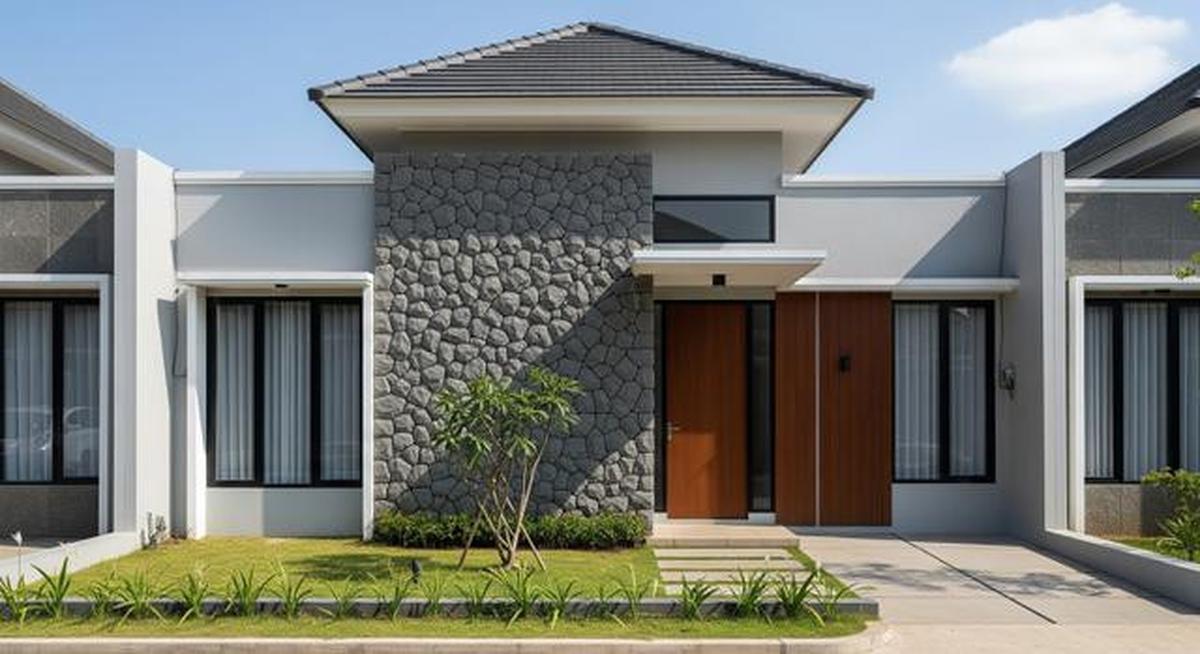 8 Model Batu Alam Depan Rumah Minimalis, Jadi Elegan Meski Tak Besar