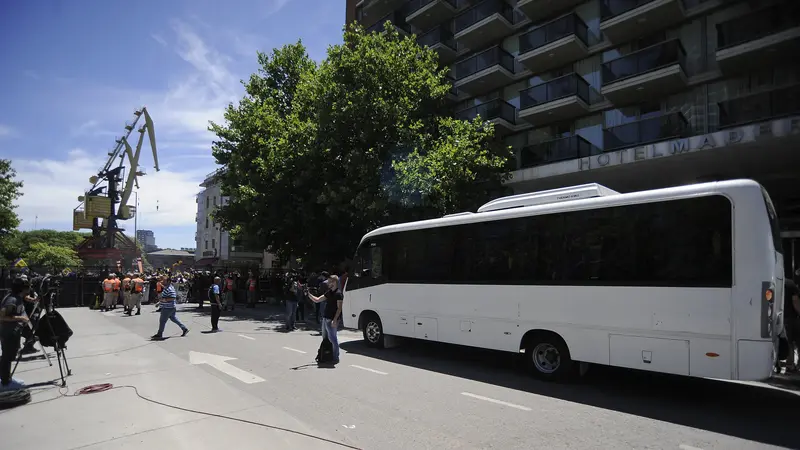 Bus pemain Boca Junior