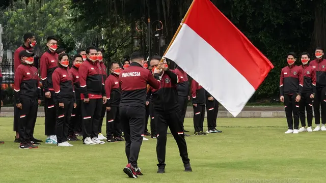 Pelepasan kontingen Indonesia untuk SEA Games 2021