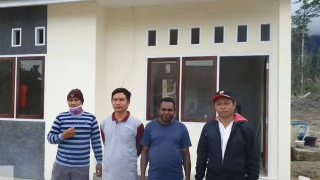 Kementerian PUPR membangun 95 rumah khusus (rusus) untuk masyarakat berpenghasilan rendah di tiga kabupaten yakni Raja Ampat, Manokwari dan Pegunungan Arfak. (Dok Kementerian PUPR)