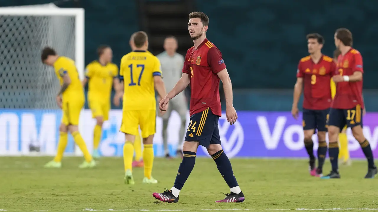 Foto Piala Eropa: Kuasai Jalannya Pertandingan, Spanyol Gagal Taklukkan Swedia dan Robin Olsen