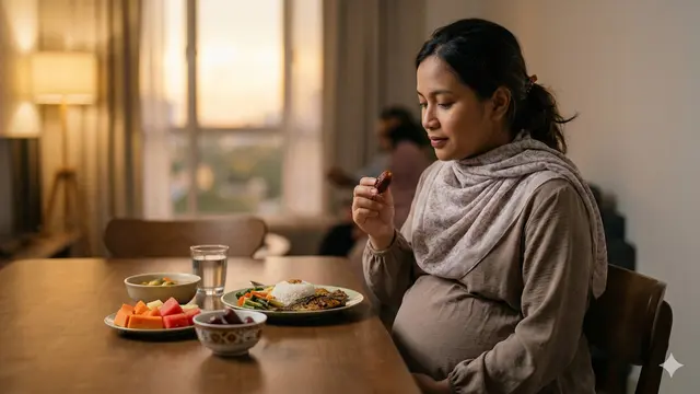Tips Puasa Ramadan untuk Ibu Hamil (Foto: Gemini AI)