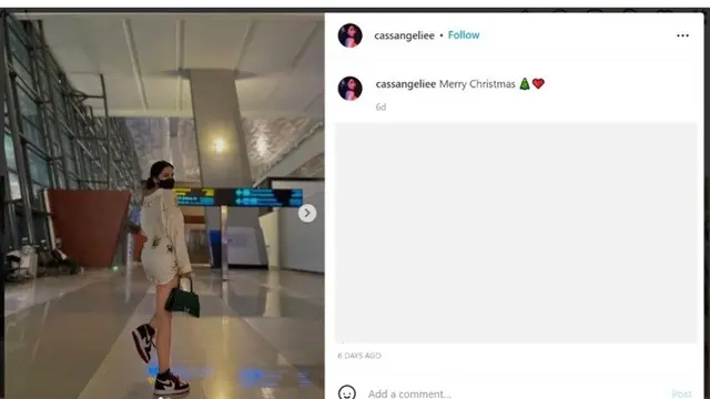 Unggahan Terakhir Cassandra Angelie, Artis CA yang Diduga Ditangkap Kasus Prostitusi
