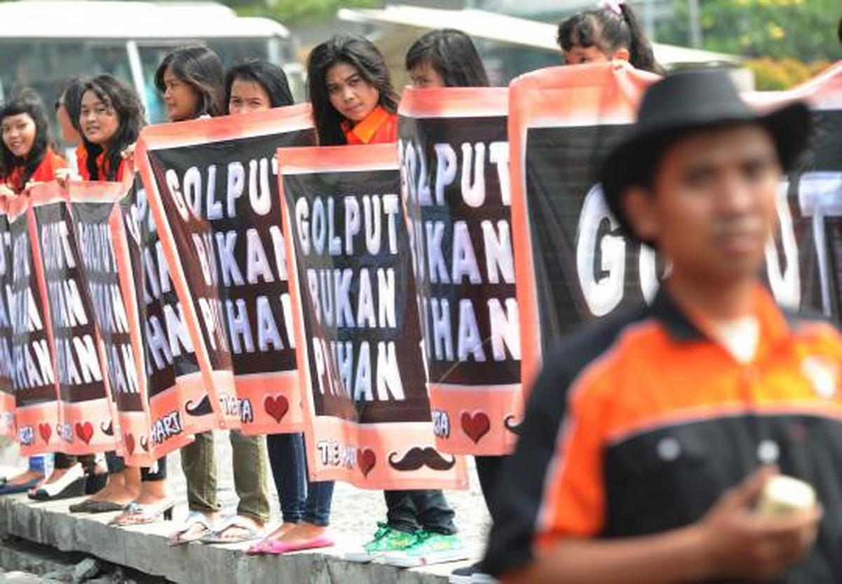 Demo tolak Golput pada Pilkada DKI