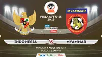 Piala AFF U-15 2019: Indonesia vs Myanmar. (Bola.com/Dody Iryawan)