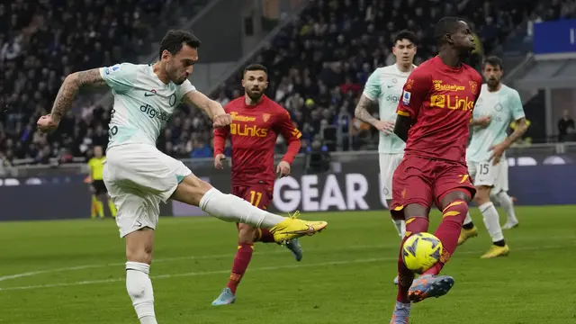 Gol Mkhitaryan dan Martinez Menangkan Inter Milan Atas Lecce di Liga Italia