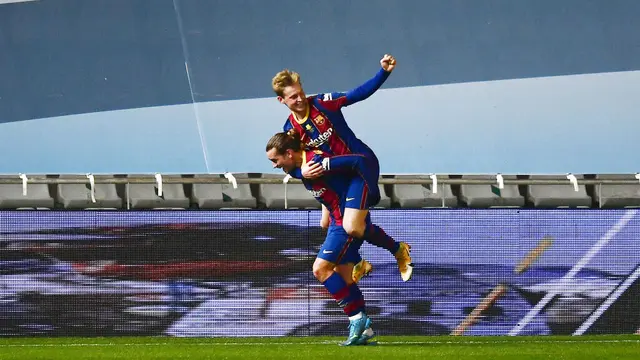 FOTO: Tanpa Lionel Messi, Barcelona Tumbangkan Real Sociedad dan Lolos ke Final Piala Super Spanyol