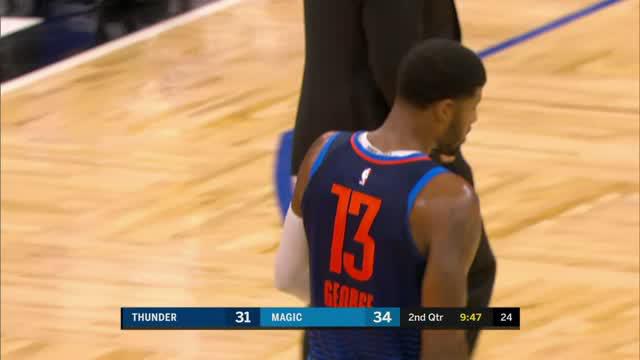 Aaron Gordon erupts for 40 points and 15 rebounds as the Magic snap a nine-game losing streak by beating the Thunder 121-108.