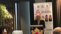 Menteri Ketenagakerjaan (Menaker), Ida Fauziyah dalam Rapat Kerja Nasional Kadin bidang Ketenagakerjaan, di Menara Kadin, Selasa (7/3/2023).