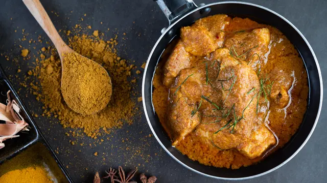 Ilustrasi masakan gulai rumahan