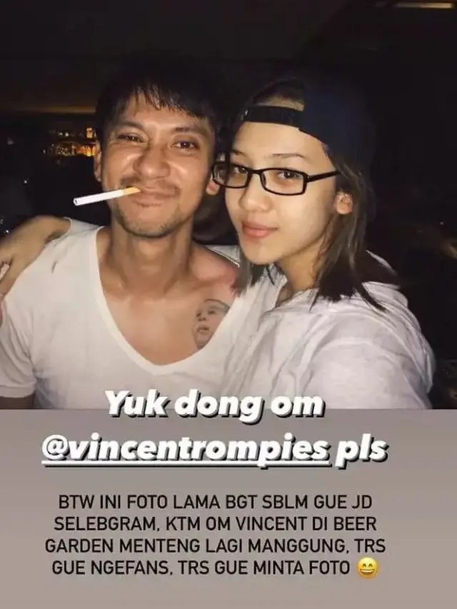 Anya Gelardine idolakan Vincent Rompies sejak lama. (Foto: Dream)