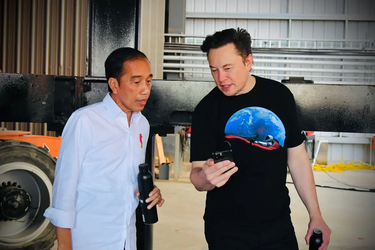 Jokowi Bertemu Elon Musk di SpaceX Amerika Serikat