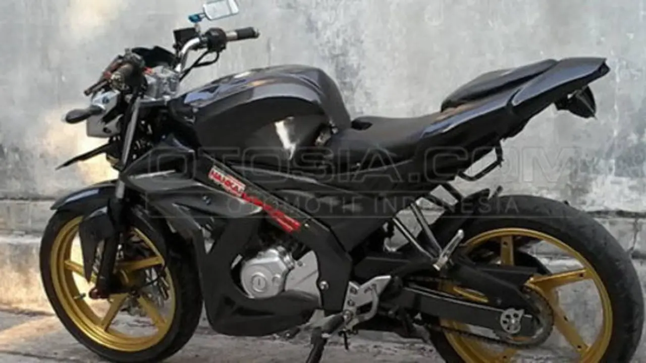 Modifikasi Yamaha Vixion (Foto: Gusti Adhitian Saputra)