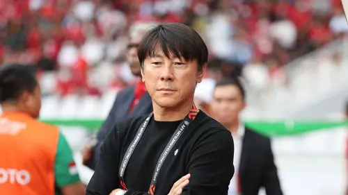 Shin Tae-yong ketika memimpin Timnas Indonesia di Piala AFF 2022 (c) Abdul Aziz