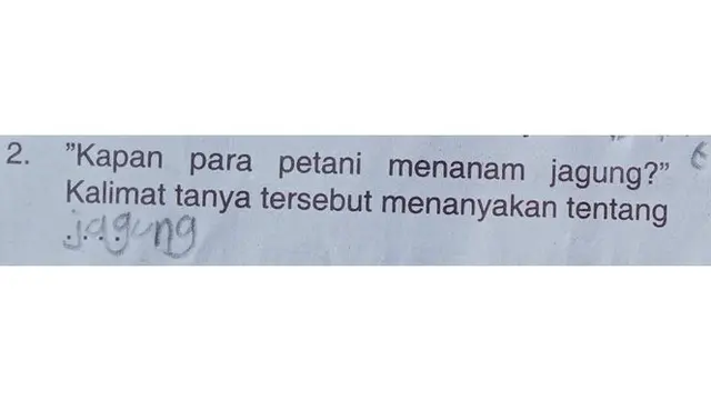 6 Jawaban Anak SD di Soal Ujian Bahasa Indonesia Ini Kocak