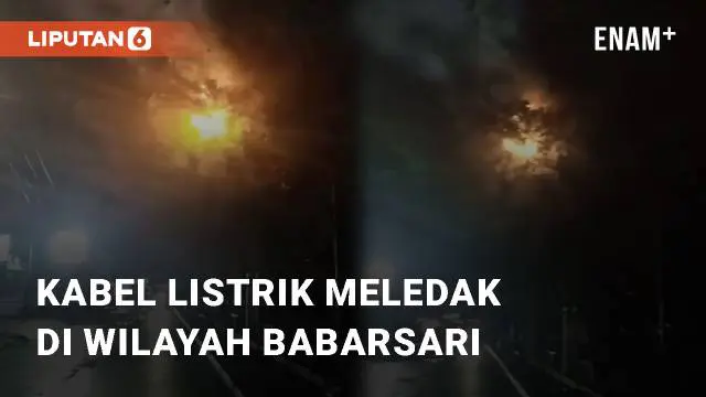 Kabel listrik PLN di Babarsari, Yogyakarta, putus pada Senin (30/1/2024). Penyebab putusnya kabel listrik tersebut belum diketahui