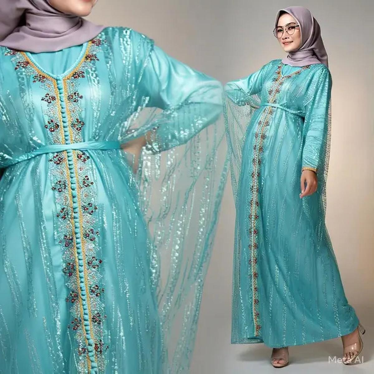 Model Gamis Kaftan Cocok untuk Semua Usia dan Acara, Tampil Elegan dan Modis