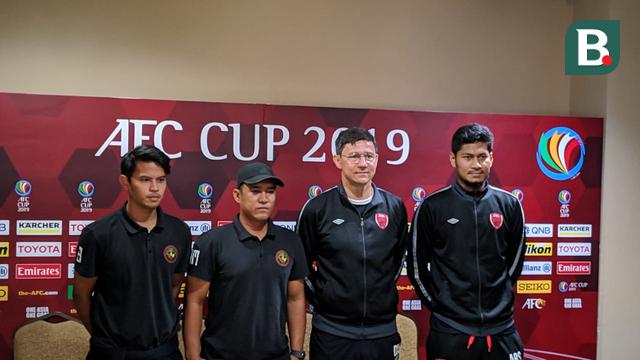 Konferensi Pers PSM Vs Kaya-Iloilo pada Grup H Piala AFC 2019.