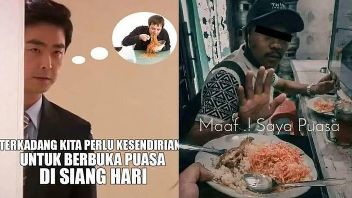 10 Meme Kocak Orang Batal Puasa Ini Bikin Tepuk Jidat Hot