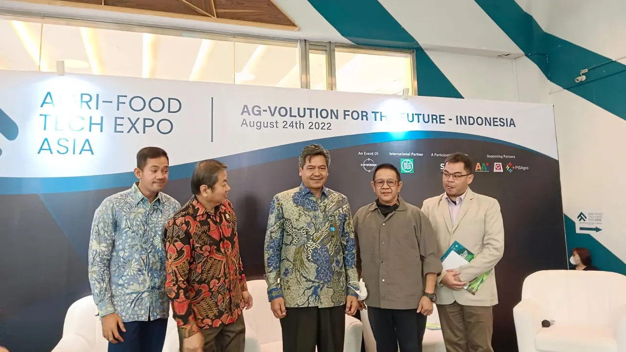 Ketua Gabungan Pengusaha Makanan dan Minuman Indonesia (GAPMMI) Adhi Lukman dalam acara jelang Pameran Agri Food Tech Expo Asia (AFTEA), Jakarta, Rabu (24/8/2022).