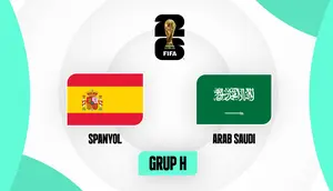 Link Live Streaming Piala Dunia 2026: Spanyol vs Arab Saudi