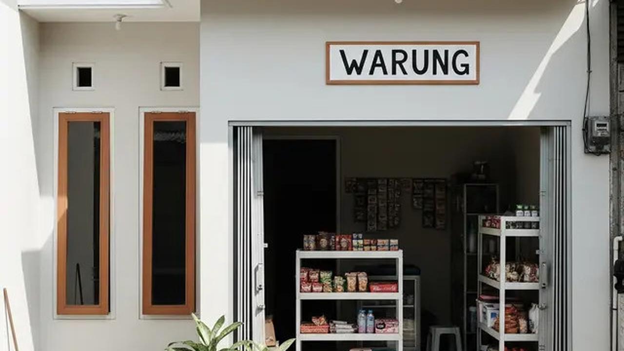 9 Gambar Rumah Minimalis Ada Warungnya, Desain Praktis untuk Keluarga dan Usaha