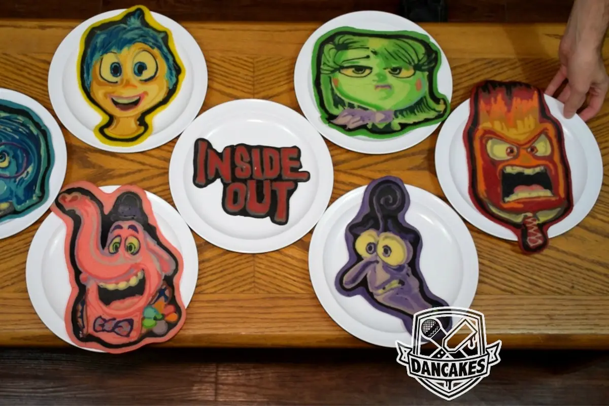 Pancake Cantik Gambar 75 Karakter Kartun Pixar