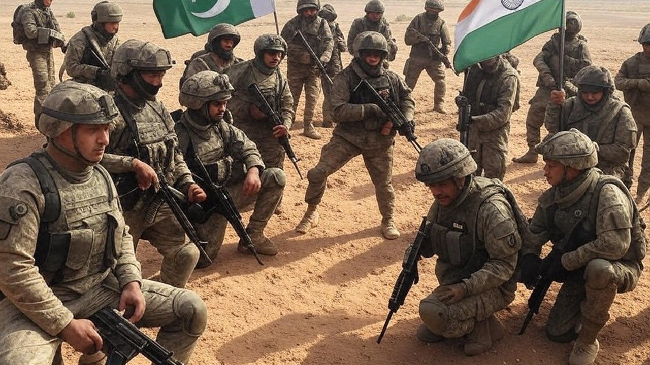 tentara India dan tentara Pakistan