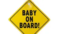 Ilustrasi tempelan Baby on Board (iStock)