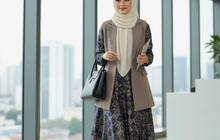 6 Model Gamis Batik Kombinasi Blazer Kantor, Tampil Profesional dan Karismatik