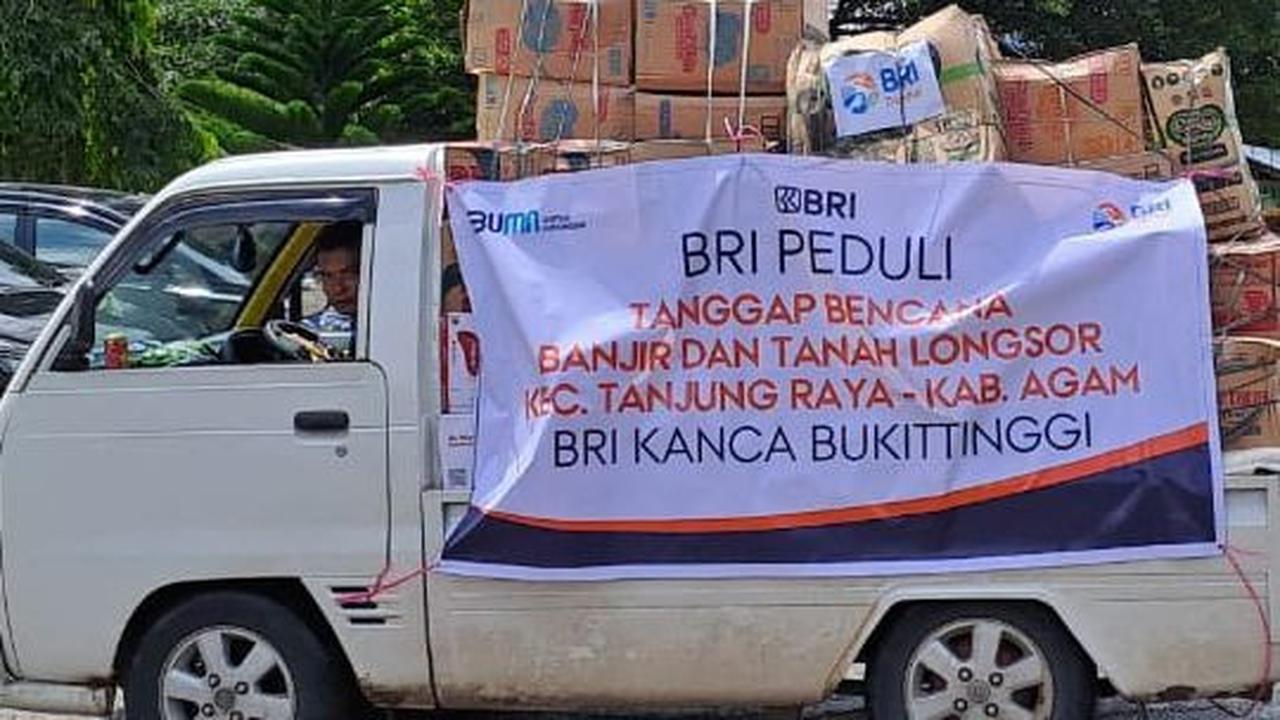 Penyaluran bantuan diberikan di beberapa wilayah salah satunya Kecamatan Tanjung Raya, Kabupaten Agam