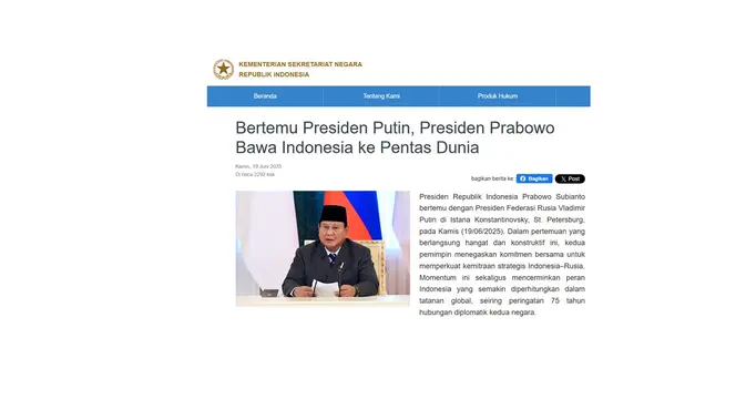 Cek fakta Presiden Prabowo akan tutup warung di desa karena tak untungkan negara