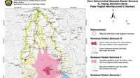 Masyarakat di sekitar Gunung Talang, Sumatera Barat (Sumbar) dan pengunjung atau wisatawan diimbau tidak mendekati atau bermalam di sekitar Kawah Selatan dan Kawah Utama. (Liputan6.com/Arie Nugraha)