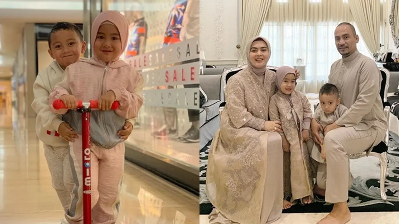 6 Potret Raja dan Ratu, Keponakan Kembar Syahrini yang Menggemaskan