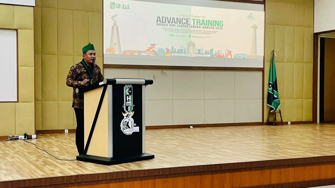 Ketua Umum Badan Koordinasi Himpunan Mahasiswa Islam (Badko HMI) Jabodetabeka-Banten, Adhiya Muzakki.