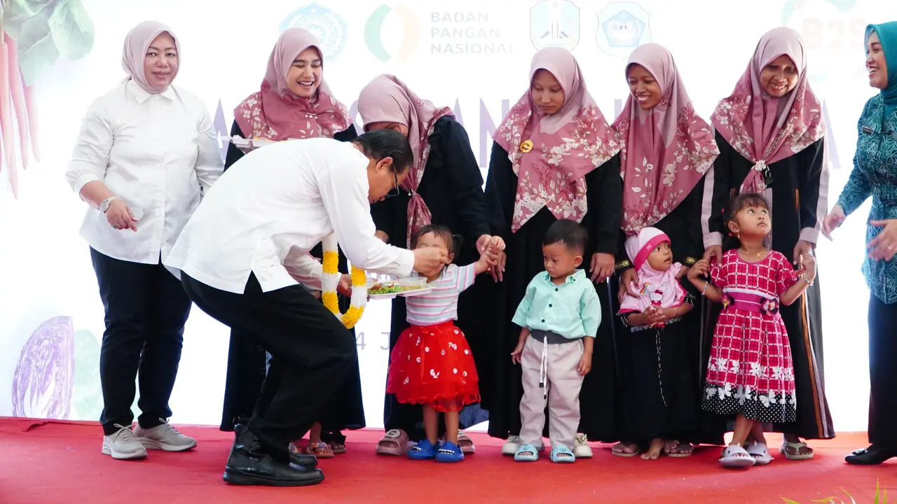 Badan Pangan Nasional/National Food Agency (NFA) luncurkan Rumah Pangan Beragam, Bergizi, Seimbang, dan Aman atau Rumah Pangan B2SA di Lamongan, Jawa Timur (Jatim) pada Jumat (14/6/2024).